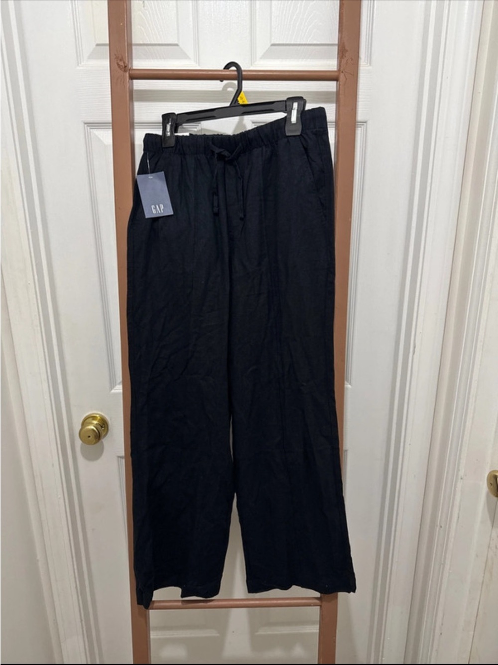 GAP Black Wide Leg Drawstring Pants women’s